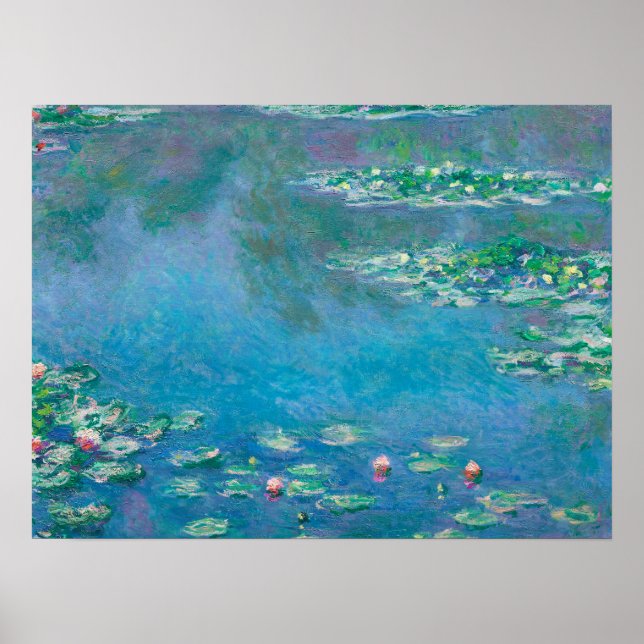 Waterlilies by Claude Monet Fine Art Painting Poster (Front)