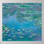 Waterlilies by Claude Monet Fine Art Painting Poster<br><div class="desc">Beautiful masterpiece by Claude Monet - Water Lilies from his garden at Giverny,  France. One of the most famous fine art paintings in art history and a beautiful example of impressionism. This is truly a wonderful artwork and a great gift for art lover.</div>