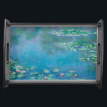 Waterlilies by Claude Monet Fine Art Painting Serving Tray<br><div class="desc">Beautiful masterpiece by Claude Monet - Water Lilies from his garden at Giverny,  France. One of the most famous fine art paintings in art history and a beautiful example of impressionism. This is truly a wonderful artwork and a great gift for art lover.</div>