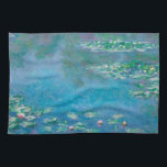 Waterlilies by Claude Monet Fine Art Painting Tea Towel<br><div class="desc">Beautiful masterpiece by Claude Monet - Water Lilies from his garden at Giverny,  France. One of the most famous fine art paintings in art history and a beautiful example of impressionism. This is truly a wonderful artwork and a great gift for art lover.</div>