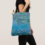 Waterlilies by Claude Monet Fine Art Painting Tote Bag<br><div class="desc">Beautiful masterpiece by Claude Monet - Water Lilies from his garden at Giverny,  France. One of the most famous fine art paintings in art history and a beautiful example of impressionism. This is truly a wonderful artwork and a great gift for art lover.</div>