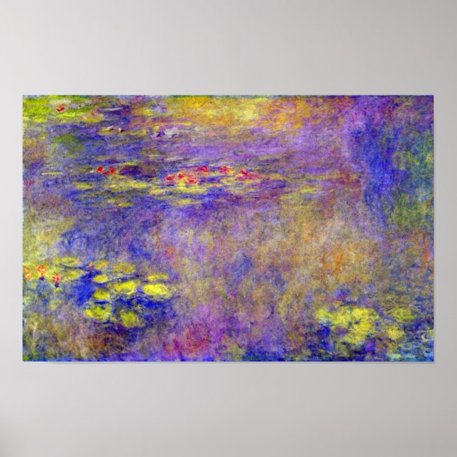 Waterlilies by Claude Monet Poster (Front)