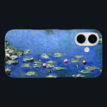 Waterlilies by Claude Monet, Vintage Fine Art iPhone 16 Case<br><div class="desc">Waterlilies by Claude Monet is a vintage impressionism fine art nature painting featuring waterlilies in a pond in Monet's garden at his home in Giverny, France. A sunny spring or summer day with the bright blue sky reflecting in the pond. Claude Monet enjoyed painting "en plein air" or "in the...</div>