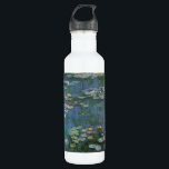 Waterlilies by Claude Monet, Vintage Flowers 710 Ml Water Bottle<br><div class="desc">Waterlilies (1916) by Claude Monet. Water Lilies is a vintage impressionism fine art floral painting. Monet's spring season flower garden in Giverny, France. This landscape is one of many variations of water lily paintings that Monet painted by his pond. About the artist: Claude Monet (1840-1926) was a founder of the...</div>