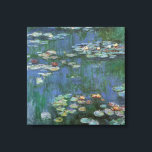Waterlilies by Claude Monet, Vintage Flowers Canvas Print<br><div class="desc">Waterlilies (1916) by Claude Monet. Water Lilies is a vintage impressionism fine art floral painting. Monet's spring season flower garden in Giverny, France. This landscape is one of many variations of water lily paintings that Monet painted by his pond. About the artist: Claude Monet (1840-1926) was a founder of the...</div>