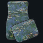 Waterlilies by Claude Monet, Vintage Flowers Car Mat<br><div class="desc">Waterlilies (1916) by Claude Monet. Water Lilies is a vintage impressionism fine art floral painting. Monet's spring season flower garden in Giverny, France. This landscape is one of many variations of water lily paintings that Monet painted by his pond. About the artist: Claude Monet (1840-1926) was a founder of the...</div>
