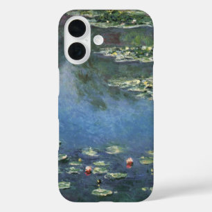 Waterlilies by Claude Monet, Vintage Flowers iPhone 16 Case