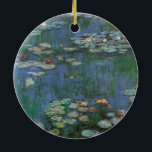 Waterlilies by Claude Monet, Vintage Flowers Ceramic Tree Decoration<br><div class="desc">Waterlilies (1916) by Claude Monet. Water Lilies is a vintage impressionism fine art floral painting. Monet's spring season flower garden in Giverny, France. This landscape is one of many variations of water lily paintings that Monet painted by his pond. About the artist: Claude Monet (1840-1926) was a founder of the...</div>