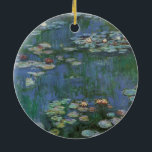 Waterlilies by Claude Monet, Vintage Flowers Ceramic Tree Decoration<br><div class="desc">Waterlilies (1916) by Claude Monet. Water Lilies is a vintage impressionism fine art floral painting. Monet's spring season flower garden in Giverny, France. This landscape is one of many variations of water lily paintings that Monet painted by his pond. About the artist: Claude Monet (1840-1926) was a founder of the...</div>