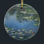 Waterlilies by Claude Monet, Vintage Flowers Ceramic Tree Decoration<br><div class="desc">Water Lilies (1906) by Claude Monet is a vintage impressionism fine art landscape floral painting. It is one of many variations of water lily paintings that Monet painted in his flower garden in Giverny, France. Waterlily flowers in a spring season pond. About the artist: Claude Monet (1840-1926) was a founder...</div>