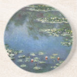 Waterlilies by Claude Monet, Vintage Flowers Coaster<br><div class="desc">Water Lilies (1906) by Claude Monet is a vintage impressionism fine art landscape floral painting. It is one of many variations of water lily paintings that Monet painted in his flower garden in Giverny, France. Waterlily flowers in a spring season pond. About the artist: Claude Monet (1840-1926) was a founder...</div>
