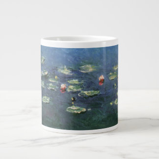 Waterlilies by Claude Monet, Vintage Flowers Large Coffee Mug
