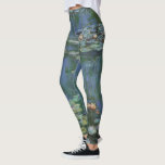 Waterlilies by Claude Monet, Vintage Flowers Leggings<br><div class="desc">Waterlilies (1916) by Claude Monet. Water Lilies is a vintage impressionism fine art floral painting. Monet's spring season flower garden in Giverny, France. This landscape is one of many variations of water lily paintings that Monet painted by his pond. About the artist: Claude Monet (1840-1926) was a founder of the...</div>