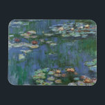 Waterlilies by Claude Monet, Vintage Flowers Magnet<br><div class="desc">Waterlilies (1916) by Claude Monet. Water Lilies is a vintage impressionism fine art floral painting. Monet's spring season flower garden in Giverny, France. This landscape is one of many variations of water lily paintings that Monet painted by his pond. About the artist: Claude Monet (1840-1926) was a founder of the...</div>