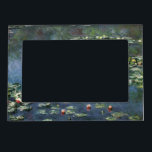 Waterlilies by Claude Monet, Vintage Flowers Magnetic Frame<br><div class="desc">Water Lilies (1906) by Claude Monet is a vintage impressionism fine art landscape floral painting. It is one of many variations of water lily paintings that Monet painted in his flower garden in Giverny, France. Waterlily flowers in a spring season pond. About the artist: Claude Monet (1840-1926) was a founder...</div>
