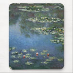 Waterlilies by Claude Monet, Vintage Flowers Mouse Mat<br><div class="desc">Water Lilies (1906) by Claude Monet is a vintage impressionism fine art landscape floral painting. It is one of many variations of water lily paintings that Monet painted in his flower garden in Giverny, France. Waterlily flowers in a spring season pond. About the artist: Claude Monet (1840-1926) was a founder...</div>