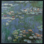 Waterlilies by Claude Monet, Vintage Flowers Napkin<br><div class="desc">Waterlilies (1916) by Claude Monet. Water Lilies is a vintage impressionism fine art floral painting. Monet's spring season flower garden in Giverny, France. This landscape is one of many variations of water lily paintings that Monet painted by his pond. About the artist: Claude Monet (1840-1926) was a founder of the...</div>
