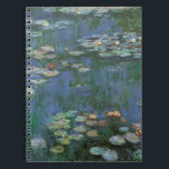 Waterlilies by Claude Monet, Vintage Flowers Notebook<br><div class="desc">Waterlilies (1916) by Claude Monet. Water Lilies is a vintage impressionism fine art floral painting. Monet's spring season flower garden in Giverny, France. This landscape is one of many variations of water lily paintings that Monet painted by his pond. About the artist: Claude Monet (1840-1926) was a founder of the...</div>