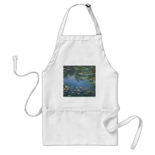 Waterlilies by Claude Monet, Vintage Flowers Standard Apron