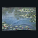 Waterlilies by Claude Monet, Vintage Flowers Tea Towel<br><div class="desc">Water Lilies (1906) by Claude Monet is a vintage impressionism fine art landscape floral painting. It is one of many variations of water lily paintings that Monet painted in his flower garden in Giverny, France. Waterlily flowers in a spring season pond. About the artist: Claude Monet (1840-1926) was a founder...</div>