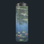 Waterlilies by Claude Monet, Vintage Flowers Thermal Tumbler<br><div class="desc">Water Lilies (1906) by Claude Monet is a vintage impressionism fine art landscape floral painting. It is one of many variations of water lily paintings that Monet painted in his flower garden in Giverny, France. Waterlily flowers in a spring season pond. About the artist: Claude Monet (1840-1926) was a founder...</div>