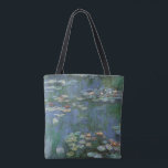 Waterlilies by Claude Monet, Vintage Flowers Tote Bag<br><div class="desc">Waterlilies (1916) by Claude Monet. Water Lilies is a vintage impressionism fine art floral painting. Monet's spring season flower garden in Giverny, France. This landscape is one of many variations of water lily paintings that Monet painted by his pond. About the artist: Claude Monet (1840-1926) was a founder of the...</div>