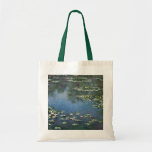 Waterlilies by Claude Monet, Vintage Flowers Tote Bag