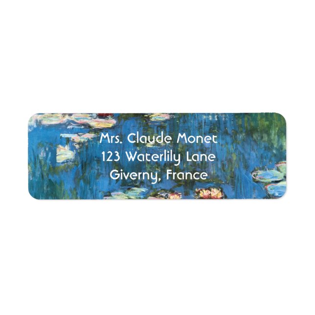 Waterlilies by Claude Monet, Vintage Impressionism (Front)