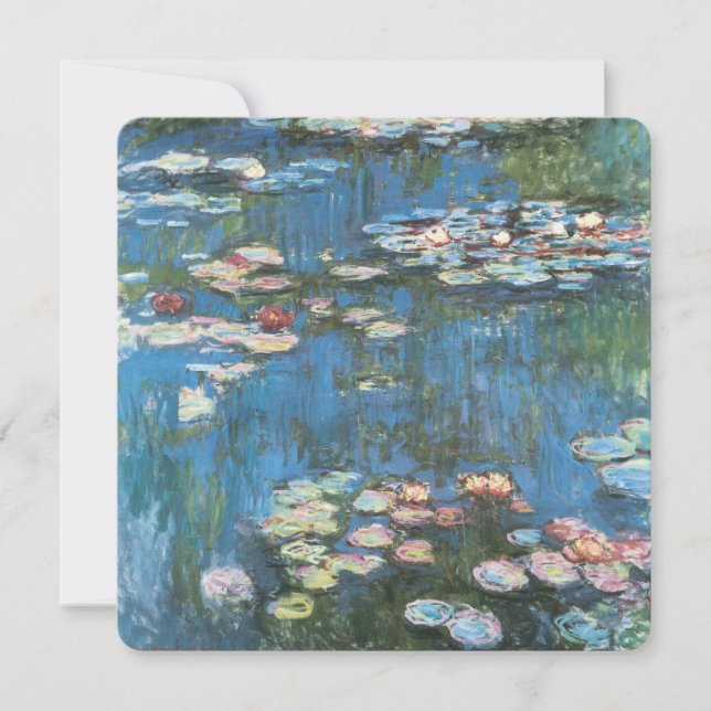 Waterlilies by Claude Monet, Vintage Impressionism (Front)