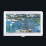Waterlilies by Claude Monet, Vintage Impressionism Business Card Holder<br><div class="desc">Waterlilies (1914) by Claude Monet is a vintage impressionist fine art nature painting. One of many variations of water lily floral paintings that Monet painted by the pond in his flower garden in Giverny, France. About the artist: Claude Monet (1840-1926) was a founder of the French impressionist painting movement with...</div>