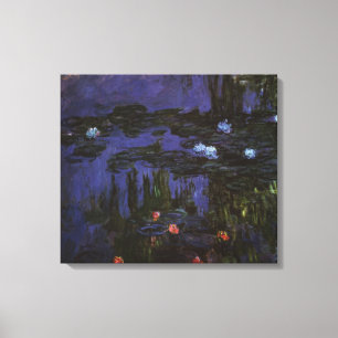 Waterlilies by Claude Monet, Vintage Impressionism Canvas Print