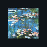 Waterlilies by Claude Monet, Vintage Impressionism Canvas Print<br><div class="desc">Waterlilies (1914) by Claude Monet is a vintage impressionist fine art nature painting. One of many variations of water lily floral paintings that Monet painted by the pond in his flower garden in Giverny, France. About the artist: Claude Monet (1840-1926) was a founder of the French impressionist painting movement with...</div>