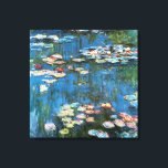 Waterlilies by Claude Monet, Vintage Impressionism Canvas Print<br><div class="desc">Waterlilies (1914) by Claude Monet is a vintage impressionist fine art nature painting. One of many variations of water lily floral paintings that Monet painted by the pond in his flower garden in Giverny, France. About the artist: Claude Monet (1840-1926) was a founder of the French impressionist painting movement with...</div>
