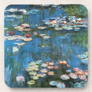 Waterlilies by Claude Monet, Vintage Impressionism Coaster