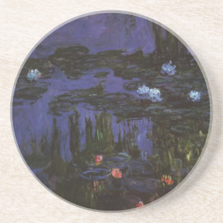 Waterlilies by Claude Monet, Vintage Impressionism Coaster