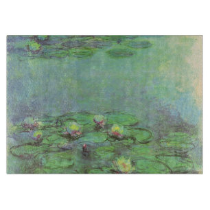 Waterlilies by Claude Monet, Vintage Impressionism Cutting Board