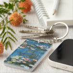 Waterlilies by Claude Monet, Vintage Impressionism Key Ring<br><div class="desc">Waterlilies (1914) by Claude Monet is a vintage impressionist fine art nature painting. One of many variations of water lily floral paintings that Monet painted by the pond in his flower garden in Giverny, France. About the artist: Claude Monet (1840-1926) was a founder of the French impressionist painting movement with...</div>