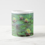 Waterlilies by Claude Monet, Vintage Impressionism Large Coffee Mug<br><div class="desc">Waterlilies (1914) by Claude Monet is a vintage impressionist fine art nature floral painting. One of several water lily paintings that Monet painted by the pond in his spring season flower garden in Giverny, France. About the artist: Claude Monet (1840-1926) was a founder of the French impressionist painting movement with...</div>