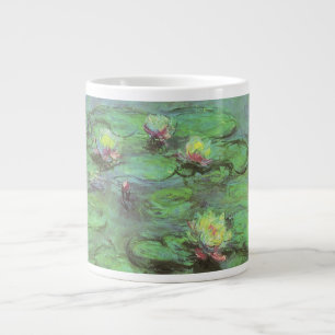 Waterlilies by Claude Monet, Vintage Impressionism Large Coffee Mug