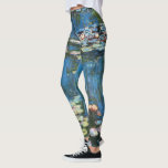 Waterlilies by Claude Monet, Vintage Impressionism Leggings<br><div class="desc">Waterlilies (1914) by Claude Monet is a vintage impressionist fine art nature painting. One of many variations of water lily floral paintings that Monet painted by the pond in his flower garden in Giverny, France. About the artist: Claude Monet (1840-1926) was a founder of the French impressionist painting movement with...</div>