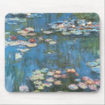 Waterlilies by Claude Monet, Vintage Impressionism Mouse Mat<br><div class="desc">Waterlilies (1914) by Claude Monet is a vintage impressionist fine art nature painting. One of many variations of water lily floral paintings that Monet painted by the pond in his flower garden in Giverny, France. About the artist: Claude Monet (1840-1926) was a founder of the French impressionist painting movement with...</div>