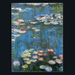 Waterlilies by Claude Monet, Vintage Impressionism Notebook<br><div class="desc">Waterlilies (1914) by Claude Monet is a vintage impressionist fine art nature painting. One of many variations of water lily floral paintings that Monet painted by the pond in his flower garden in Giverny, France. About the artist: Claude Monet (1840-1926) was a founder of the French impressionist painting movement with...</div>