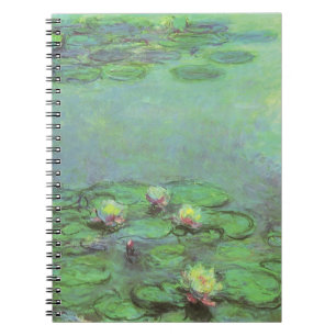 Waterlilies by Claude Monet, Vintage Impressionism Notebook