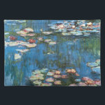 Waterlilies by Claude Monet, Vintage Impressionism Placemat<br><div class="desc">Waterlilies (1914) by Claude Monet is a vintage impressionist fine art nature painting. One of many variations of water lily floral paintings that Monet painted by the pond in his flower garden in Giverny, France. About the artist: Claude Monet (1840-1926) was a founder of the French impressionist painting movement with...</div>
