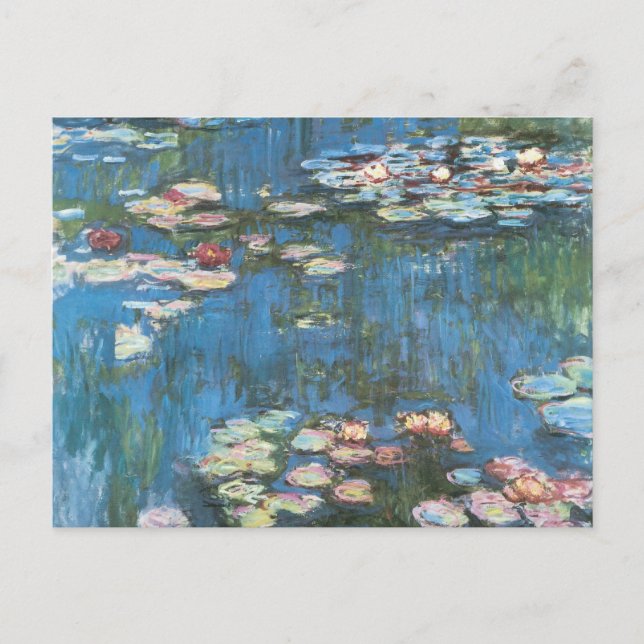Waterlilies by Claude Monet, Vintage Impressionism Postcard (Front)