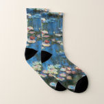 Waterlilies by Claude Monet, Vintage Impressionism Socks<br><div class="desc">Waterlilies (1914) by Claude Monet is a vintage impressionist fine art nature painting. One of many variations of water lily floral paintings that Monet painted by the pond in his flower garden in Giverny, France. About the artist: Claude Monet (1840-1926) was a founder of the French impressionist painting movement with...</div>