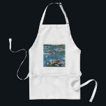 Waterlilies by Claude Monet, Vintage Impressionism Standard Apron<br><div class="desc">Waterlilies (1914) by Claude Monet is a vintage impressionist fine art nature painting. One of many variations of water lily floral paintings that Monet painted by the pond in his flower garden in Giverny, France. About the artist: Claude Monet (1840-1926) was a founder of the French impressionist painting movement with...</div>
