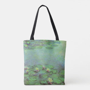 Waterlilies by Claude Monet, Vintage Impressionism Tote Bag