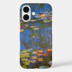 Waterlilies by Claude Monet, Vintage Nature Art iPhone 16 Case
