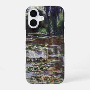 Waterlilies in Pond by Claude Monet, Vintage Art iPhone 16 Case